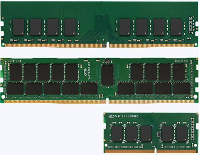 ATP’s DDR4-3200 Industrial DIMMs: Up to 128GB @ 1.2V for AMD & Intel